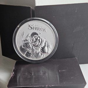 2021 SHREK 20TH ANNIVERSARY NIUE $2 SILVER COIN - 1 oz - in protective capsule